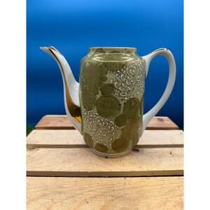 Antique Geisha Girl Lithopane Teapot-See-Through Bottom-Eggshell China